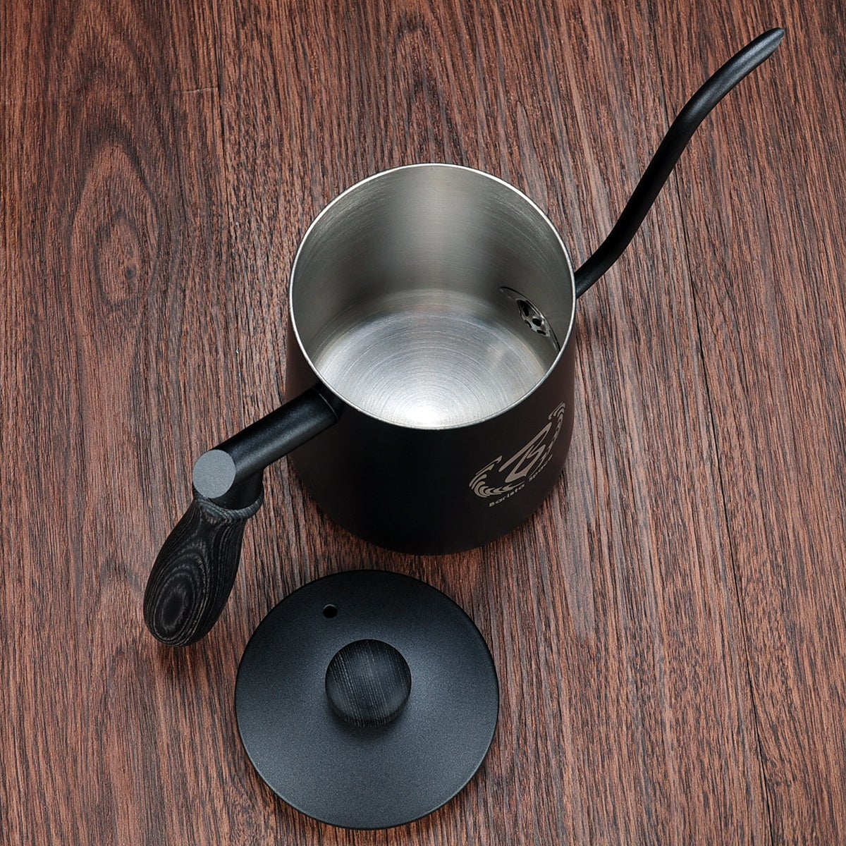 BARISTA SPACE BREWING KETTLE 3 IN 1 UNIQUE SPOUT 600 ML (BLACK / WHITE)