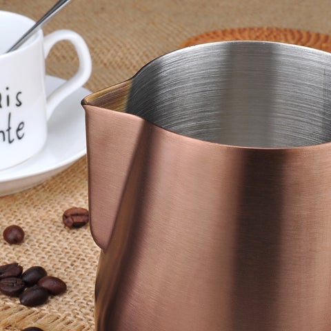 BARISTA SPACE PITCHER LATTE ART MILK JUG COPPER 350 ML / 600 ML